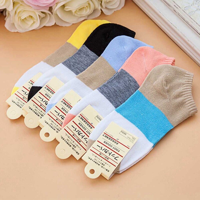 Women Socks Breathable Sports socks Solid Color Boat socks Comfortable Cotton Ankle Socks Korean Style Polyester Cotton Socks