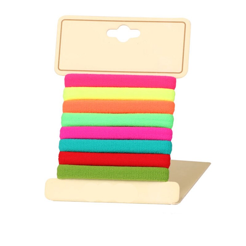 8 Teile/satz Mädchen Elastische Stirnband Haar Band Candy Headwear Haar Seil Kinder Haar Zubehör