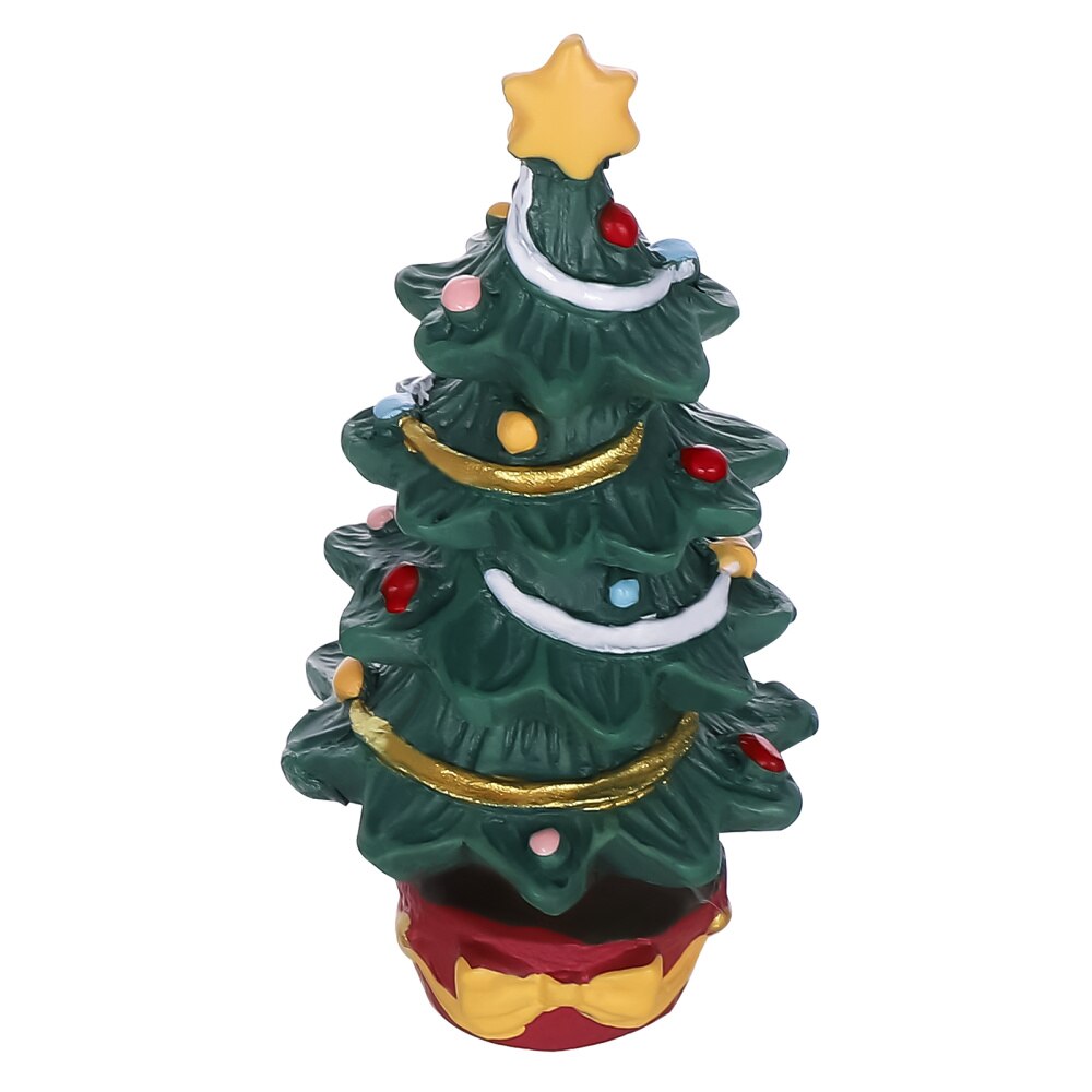 Popetpop Hars Kerstboom Mini Kerstboom Kerst Craft Ornament Desktop Miniatuur Decoratie