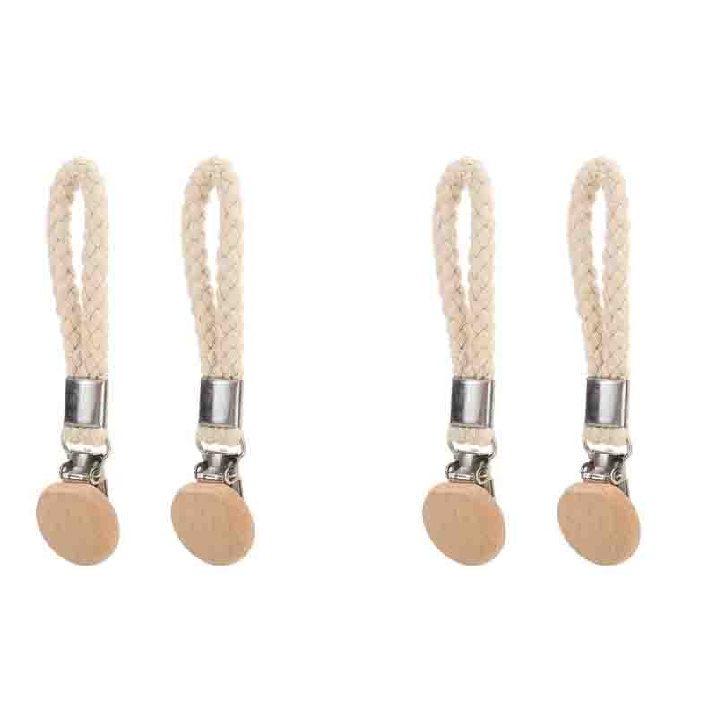 1-6 PCS Huishoudelijke multifunctionele metalen opbergclip Handdoekclip Geweven touw Hangende clip Geen boor Draagbare badkamerhanddoekclip: orange