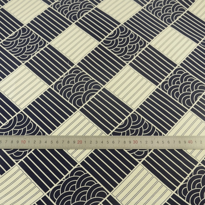 Dark Blue Cotton Fabric Decoration Tissue Quilting Home Textile Tecido Patchwork Bedding Sewing Cloth Craft Teramila Fabrics