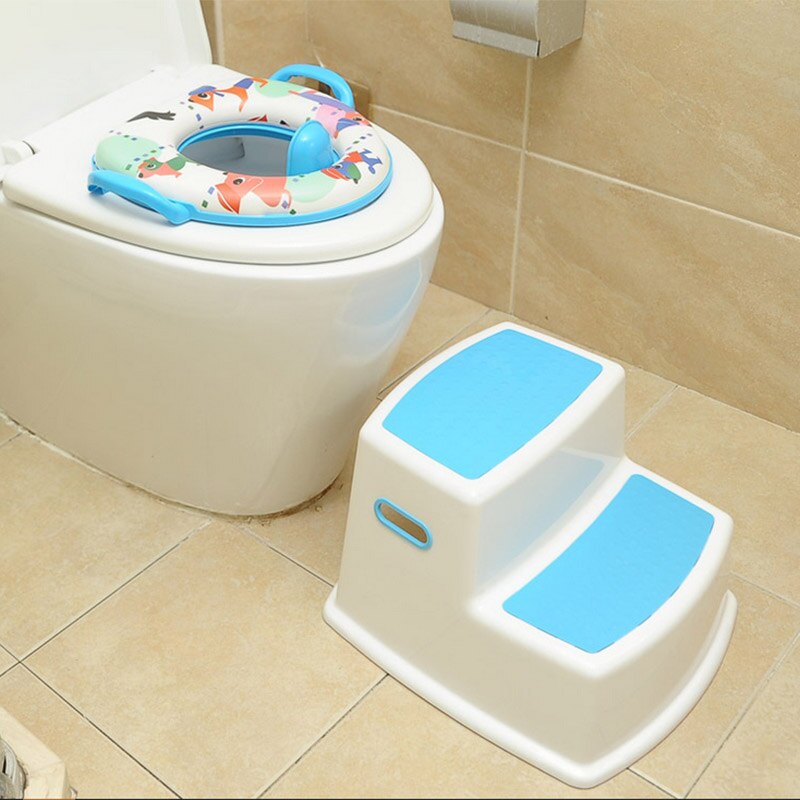 Tabouret 2 étapes pour enfants tabouret enfant en bas âge pour toilette pot formation Slip salle de bain cuisine WXV
