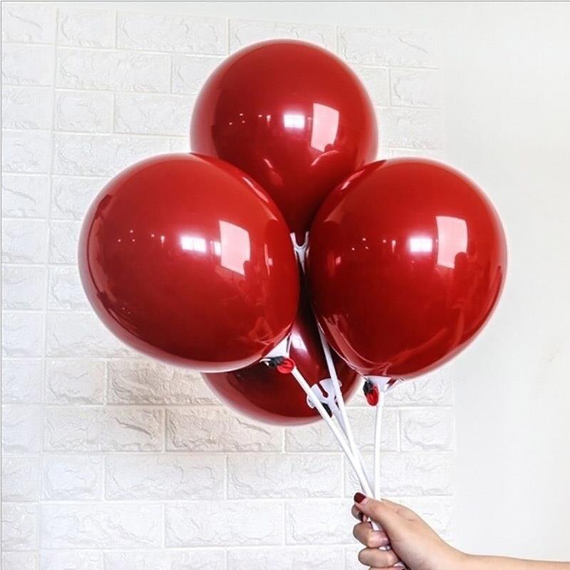 10/20pcs Ruby Red Latex Balloons Love Heart Inflatable Air Helium Balloon Valentine's Day Marriage Wedding Party Decoration40