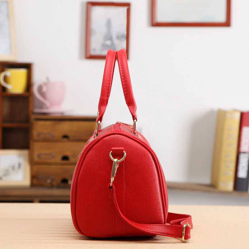 Women PU Leather Manual Measurement Wallet Purse Satchel Messenger Crossbody Bag Tote