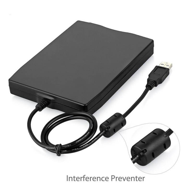 Unidad de disquete USB de 3,5 pulgadas, unidad de disquete externo USB portátil 1,44 MB, unidad FDD USB, Plug and Play para PC Windows 10 7 8 wendo