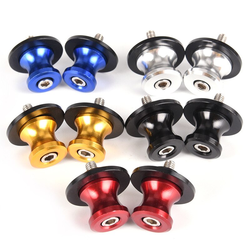 2pcs/lot Universal Motorcycle Accessories Parts Swingarm Spool Sliders 6mm Swing Arm Spools Sliders