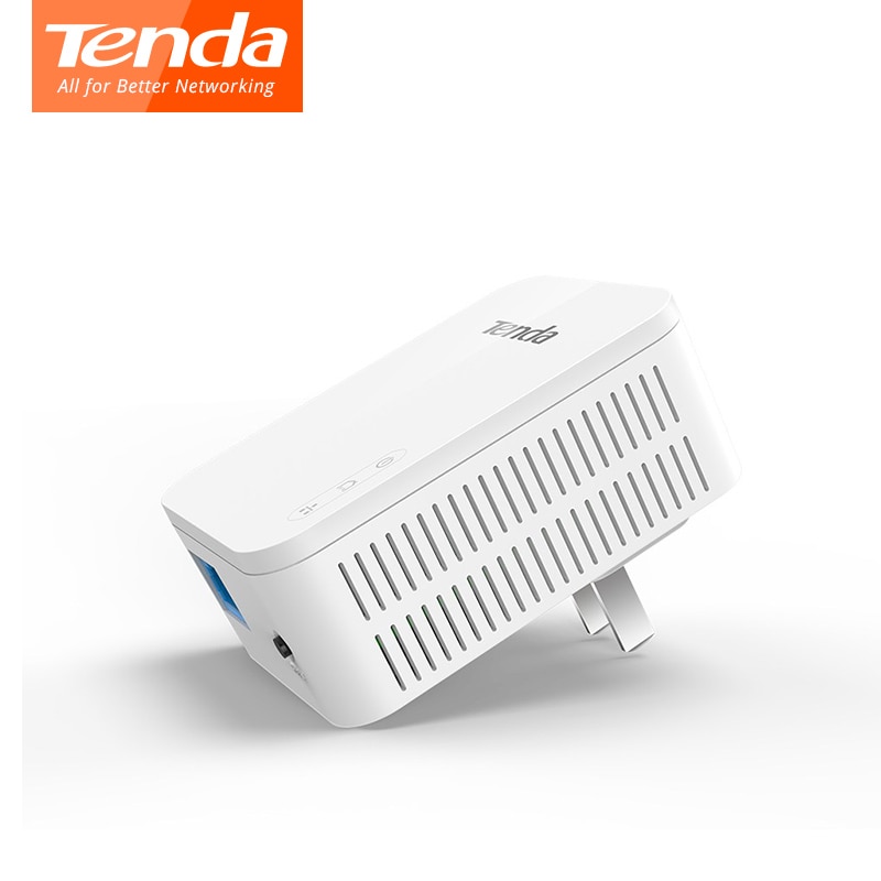 1PCS Tenda PH3 1000Mbps Ethernet Network Powerline Adapter, Homeplug AV1000 Full Gigabit Speed for UHD Steaming