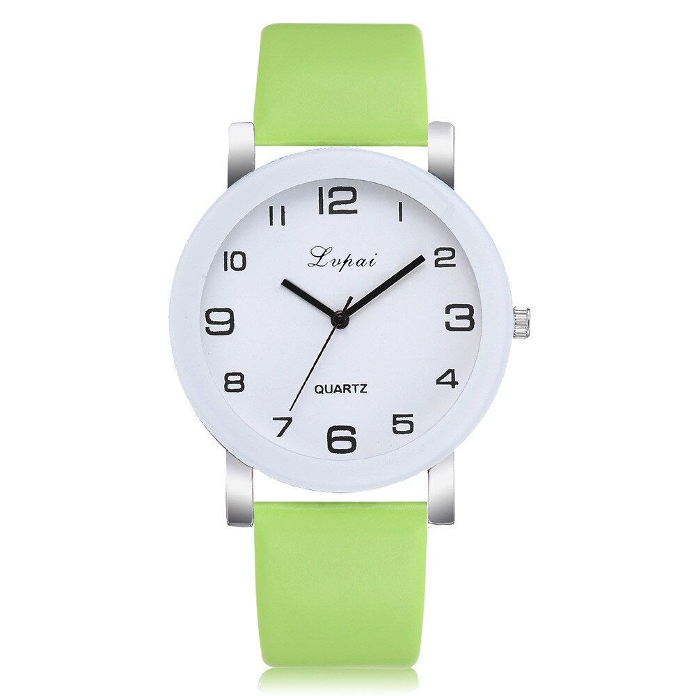 Lvpai vrouwen Casual Quartz Lederen Band Horloge Analoog Polshorloge