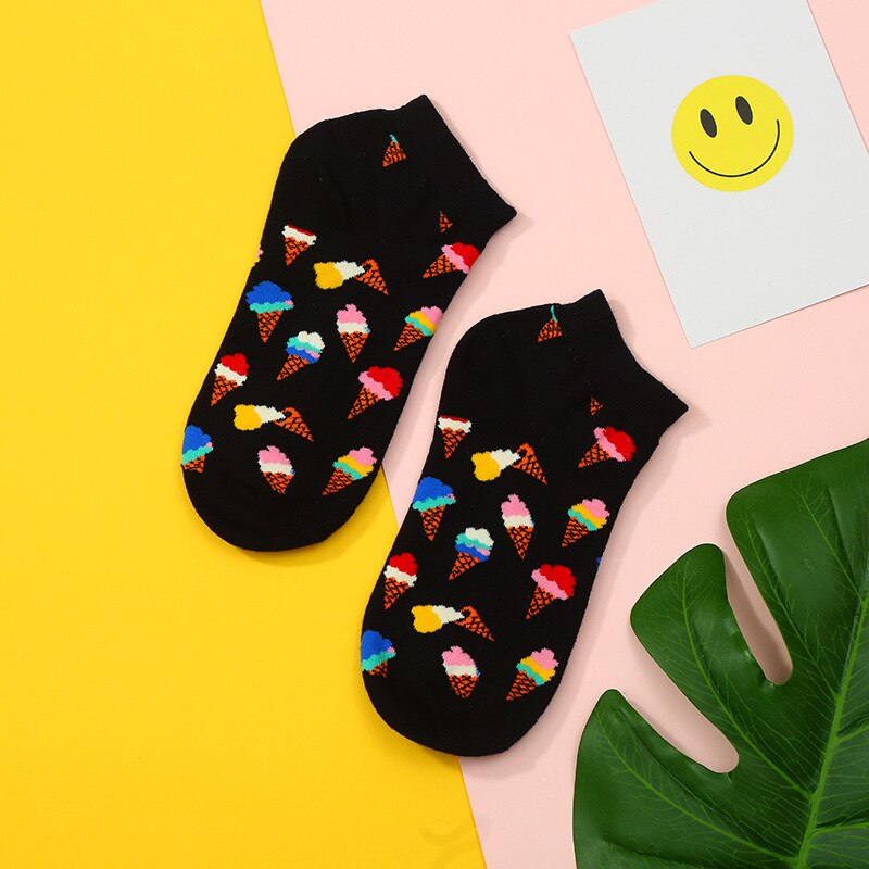 Novelty Food Pattern Socks - Funny Kawaii Cotton Casual Crew Socks for Kids: 5