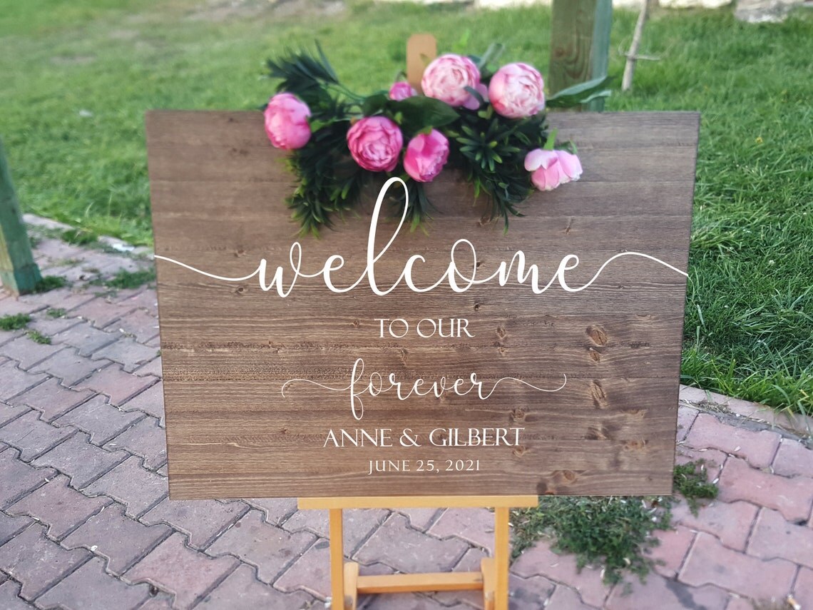 Wood Wedding Sign,Wedding Welcome Sign,Wood Wedding Sign,Rustic Wedding Decor,Welcome to Wedding Sign,Wedding Decor,Wood Sign