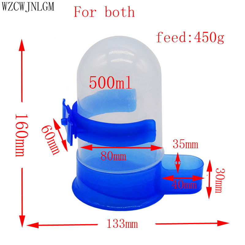 CATSELURRY Automatic Bird Feeder & Drinker - Transparent Pet Bird Cage Feeder For Parrots & Small Birds - View #12