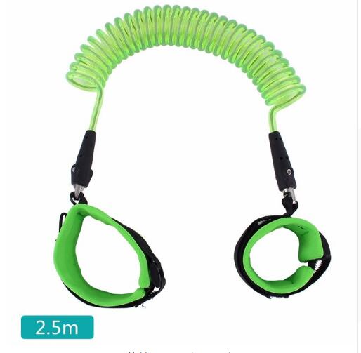 Kids Wrist Link Toddler Baby Kids Safety Harness Child Leash Anti Lost Wrist Link Traction Rope Anti Lost Bracelet: 2.5M green Rotary