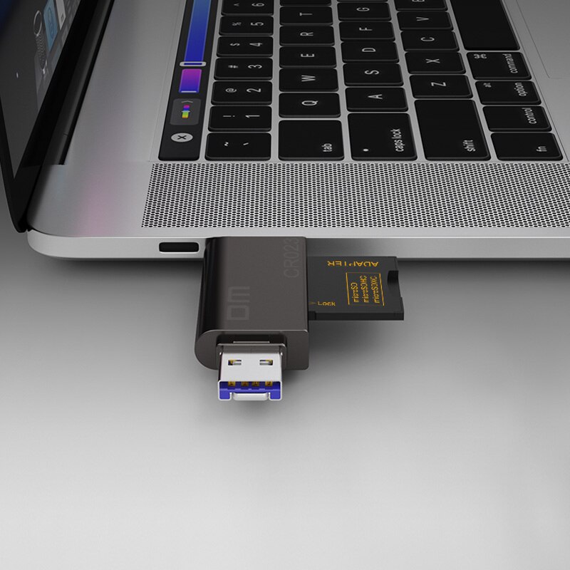 Dm 5 In 1 Kaartlezer CR023 Sd/Tf Muldti Kaartlezer Met Usb Lightning En Micro Usb Interface