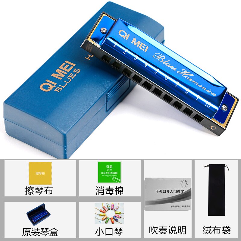 Blues Master Diatonische Harmonica 10 Holes Houder Unieke Melodie Mond Harp Harmonische Harmonica Enfant Folk Instrumenten BD50HH: style 3