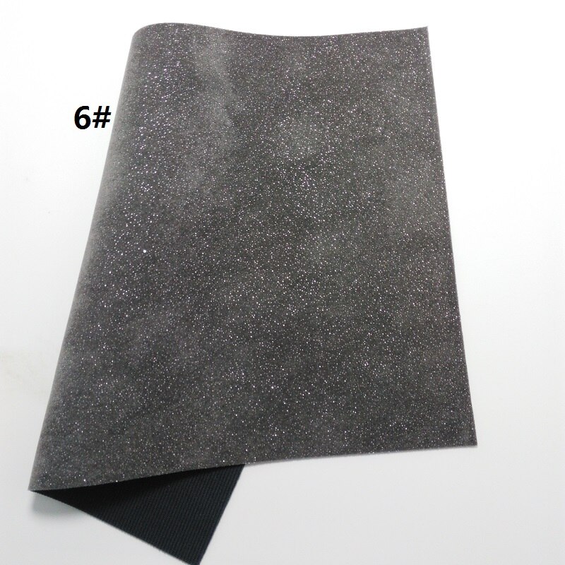 1PC 21X29CM Glitter Fluwelen Faux Leer Stof, synthetisch Leer Stof Lederen Lakens Voor Maken Bows LEOsyntheticoDIY T268: 6