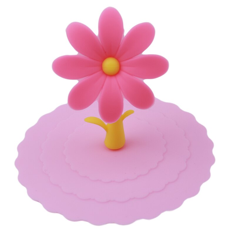 Komen Leuke Anti-stof Siliconen Cup Cover Silicone Luchtdicht Cup Cap 5 Kleuren Koffie Zuig Seal Deksel
