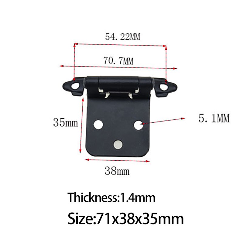 Bisagra americana de acero con resorte de cierre automático, accesorios de decoración del hogar, para puerta, muebles, 2 uds.