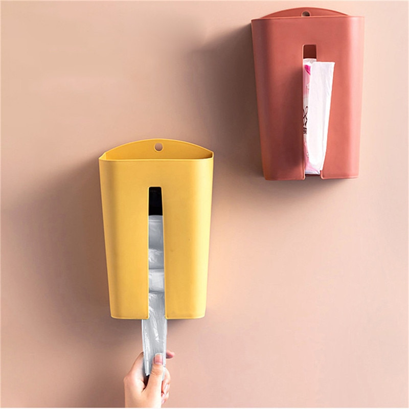 Tissue Storage Box Wall-mounted Paper Towel Holder Garbage bag sorting box Toilet Tissue Paper Extraction Dispenser @C
