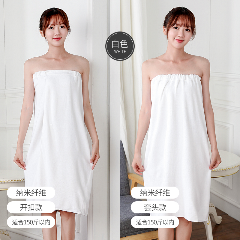 Albornoz de microfibra portátil para mujer, Toalla de baño suave para ducha para adultos, traje de salón de belleza para el hogar, toallas de sauna, baño
