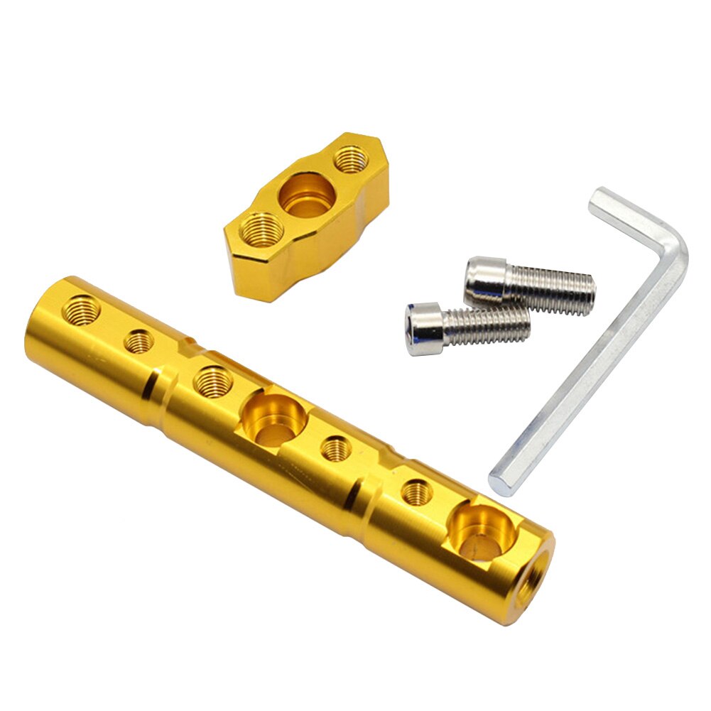 Motorcycle Mirror Mount Riser Multifuncation Bracket Extension Mount Holder: Golden