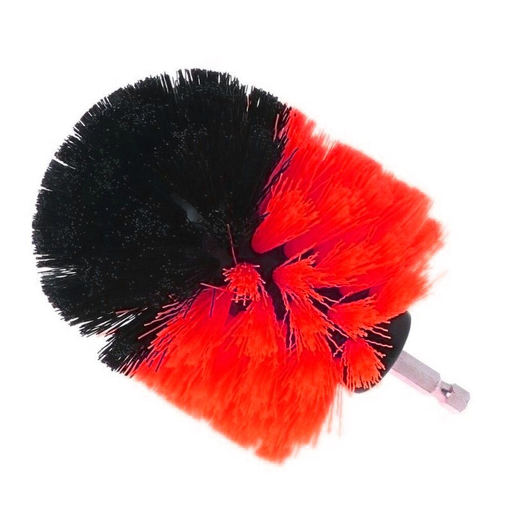 Drill Brush All Purpose Cleaner Scrubbing Brushes for Bathroom Surface Grout Tile Tub Shower Kitchen Auto Care Cleaning Tools: red 3.5 inch