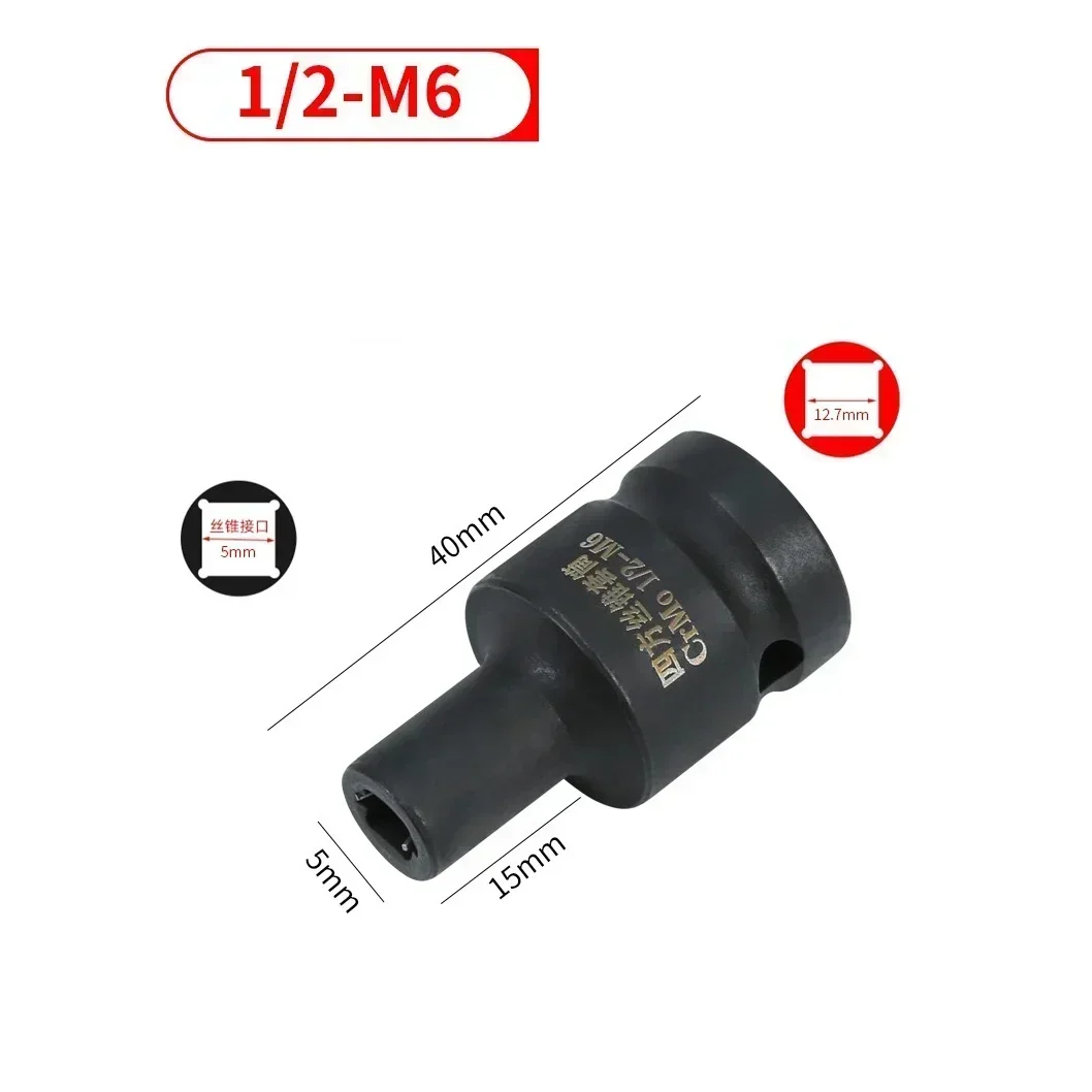Douille de robinet carrée à Double tête, pilote à cliquets de 1/2 pouces pour clé à cliquet pneumatique M6-M24, forets, adaptateur, accessoires, douille à onglet: Rose