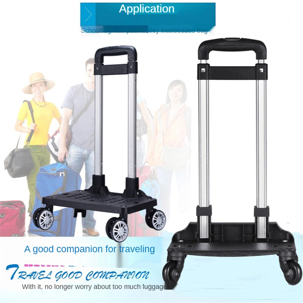 Folding Compact Lightweight Premium Luggage Cart Travel Backpack Trolley Hand Aluminium Alloy Non-Folding