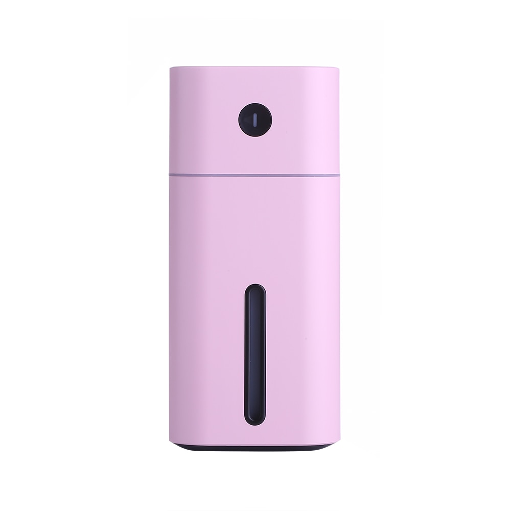 Car Humidifier USB Essential Oil Aroma Diffuser with 7 Color Changing LED Lights for Office Home Ultrasonic Air Humidifier: Pink