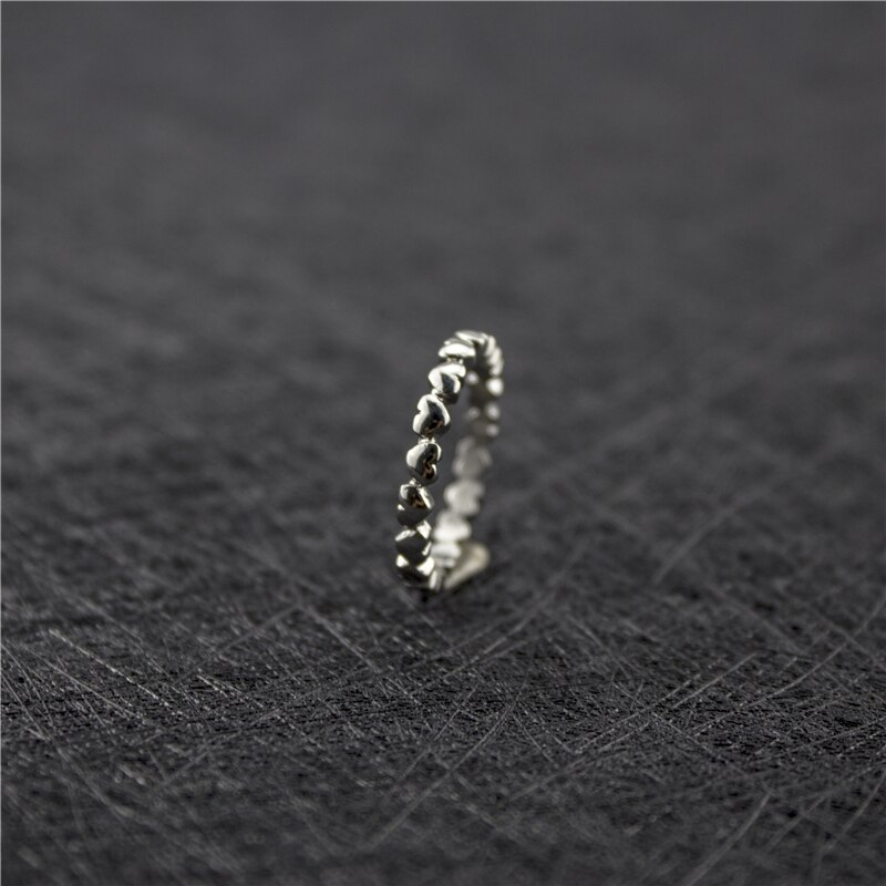 Simple Thick Multi Heart Couple Rings Jewelry For Women Husband Boyfriend Luxury 2mm Stainless Steel Wedding Band