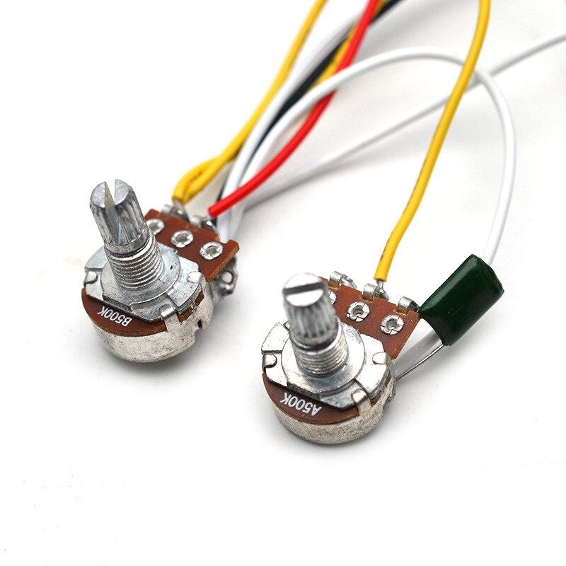 Electric Guitar Pickup Wiring Harness Prewired 3-Way Switch HH Pickup for ST Electric Guitar Black