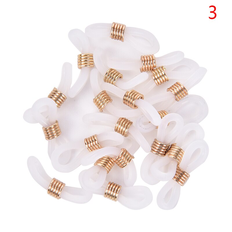 20pcs Strap Retainer End Loop Connector Ear Hook Eyeglasses Spectacles Chain Glasses Retainer Ends Rope Sunglasses Cord Holder: P3