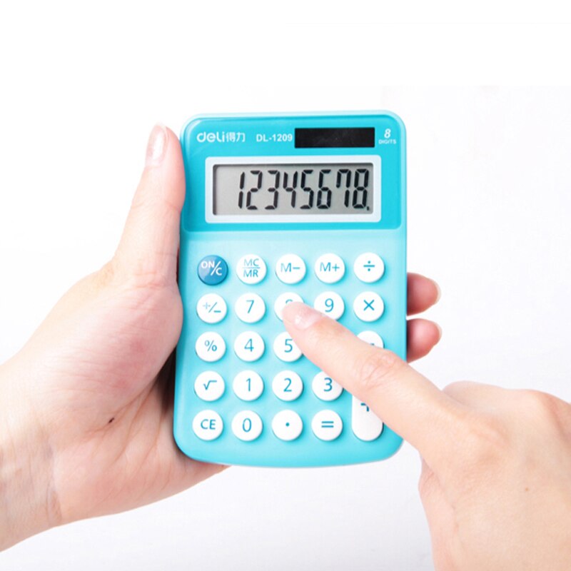 1 Piece Deli 1209 Calculator Mini Calculators Office Small Business portable calculator