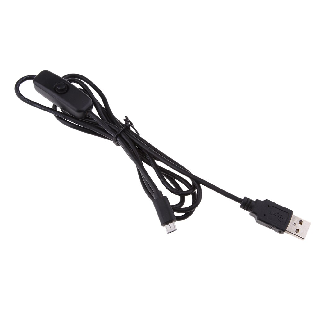 Micro USB Power Supply Charging Push On Off Switch Cable for Raspberry Pi