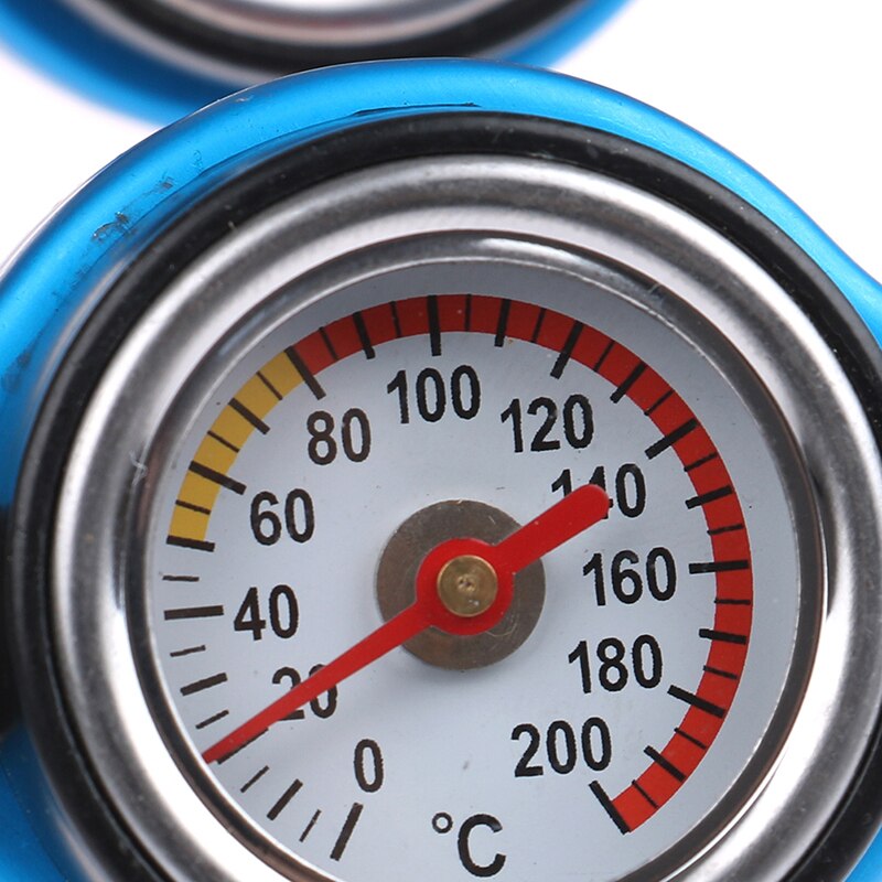 Tapa de radiador térmico D1 Spec para motocicleta y coche, cubierta de tanque, medidor de temperatura del agua con utilidad segura, 0,9 Bar/1,1 Bar/1,3 Bar, 1 unidad