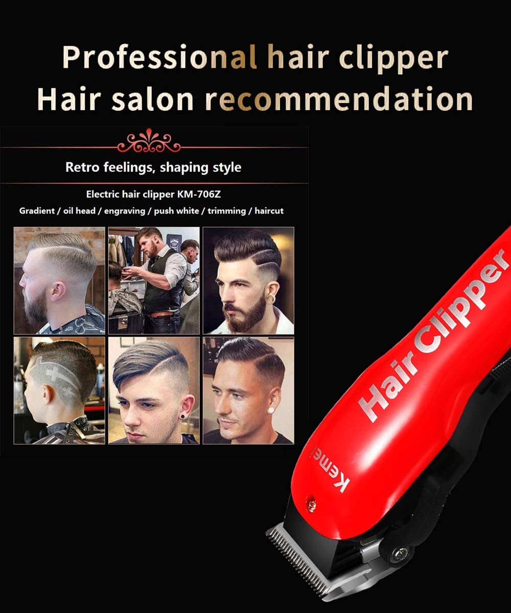 Kemei Oplaadbare Tondeuse Professionele Tondeuse Scheren Machine Haar Knippen Baard Scheerapparaat Kemei-707Z