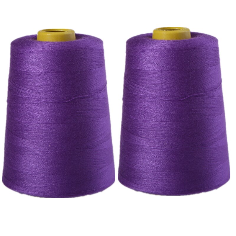 1Pcs 8000 Yards Polyester Thread Sewing 19 Colors Optional: dark purple 1pcs