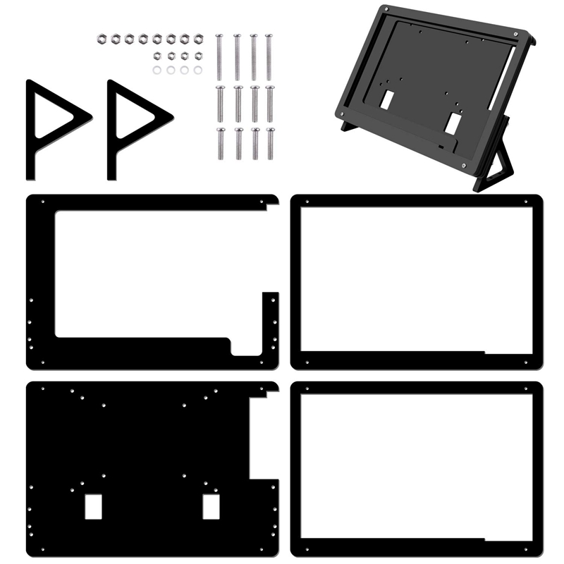 7 Inch Lcd Acryl Beugel Geval Contact Screen Case Houder Beugel Voor Raspberry Pi 3 Model B +