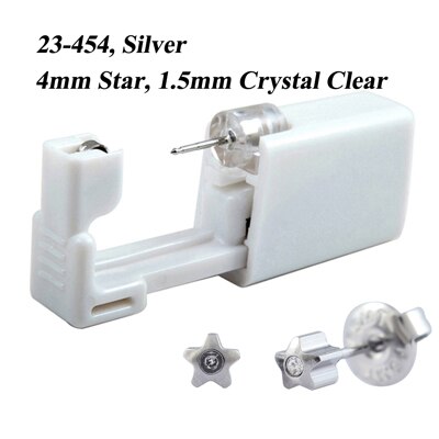 1 Unit Wegwerp Veilig Steriele Oor Piercing Unit Neus Ring Oorbel Stud Piercing Gun Piercer Tool Machine Kit stud: 23-454