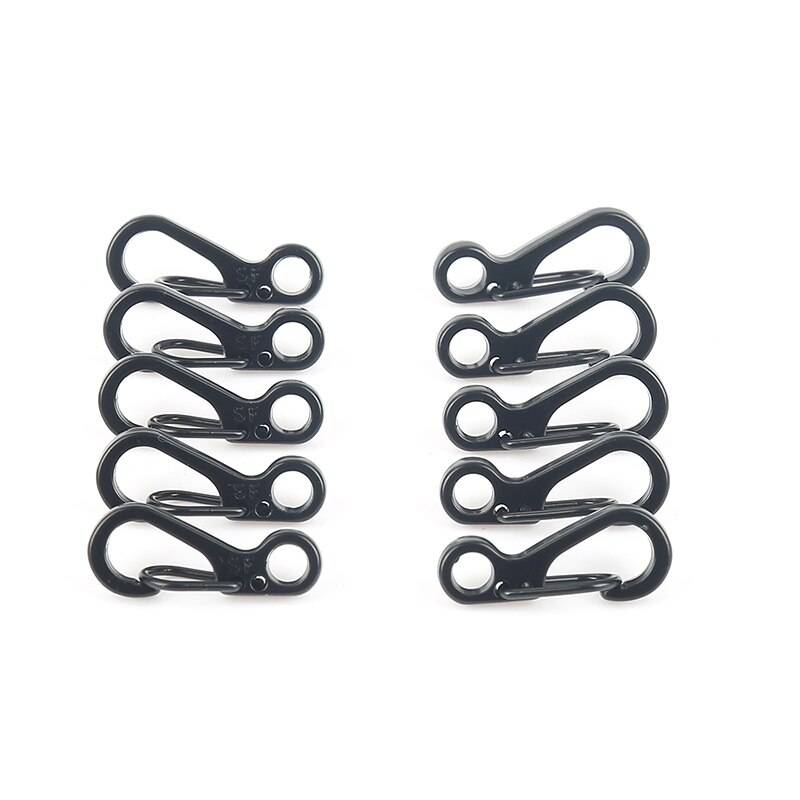 10 Stuks Aluminium Karabijnhaak Gesp Rotary Lock D Ring Haak Sleutelhanger Camping Berg Karabijnhaak Outdoor Tool