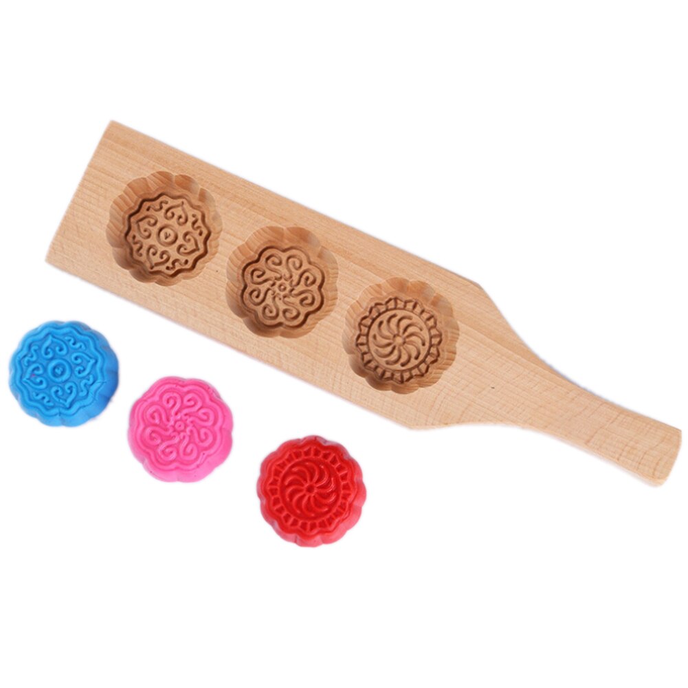 En bois lune gâteau Mooncake décoration moule moule fleurs bricolage outils de cuisson outil de cuisson gâteau décoration pâtisserie accessoires