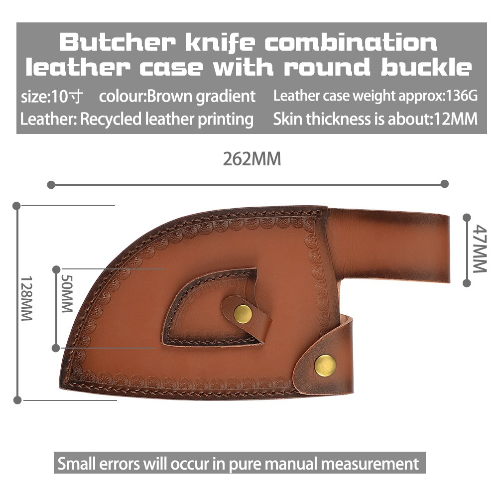 XYj Leather Knife Sheath Boning Chef Butcher Knives Blade Guards Protector With Belt Loop Good for Protect Fixed Blade&amp;Carry Out: F