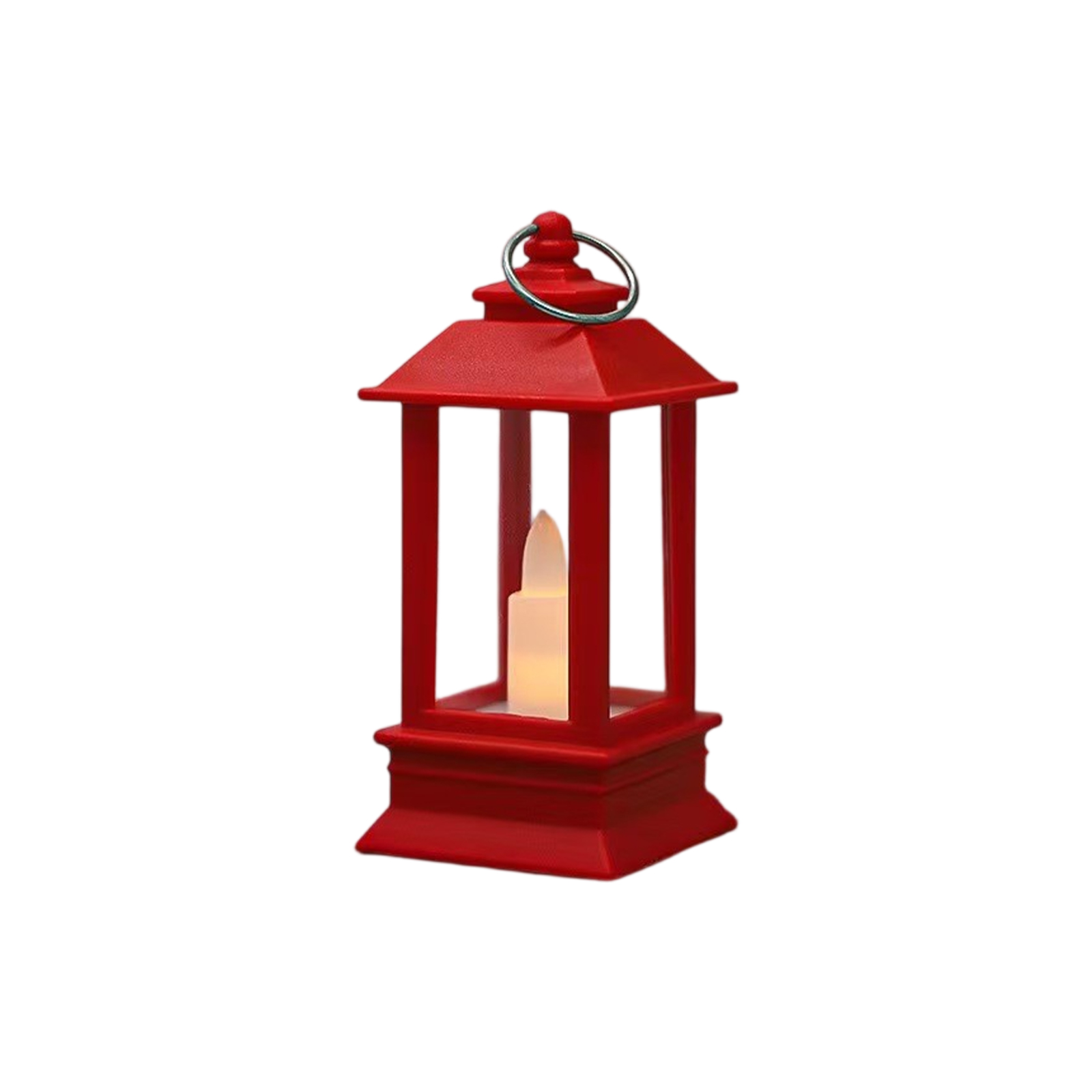 Halloween Christmas Candle Lamp - Electronic Candle LED Light Retro Pony- Lantern- Portable Bar Festival Atmosphere Lig: Khaki