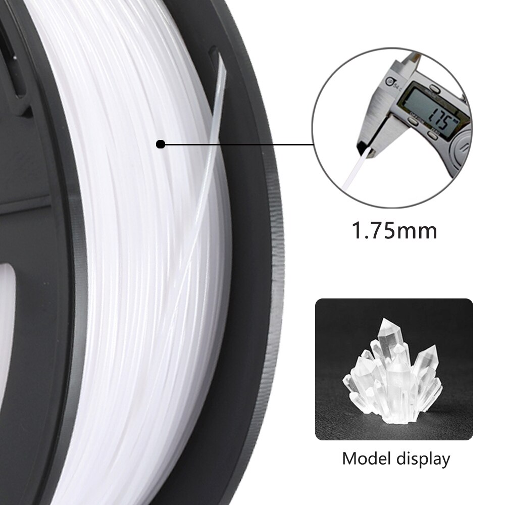 PETG 3D Printer Filament 1.75mm 1KG Translucence PETG Filament Tolerance+/-0.02mm Plastic 3d Printing Materials for DIY