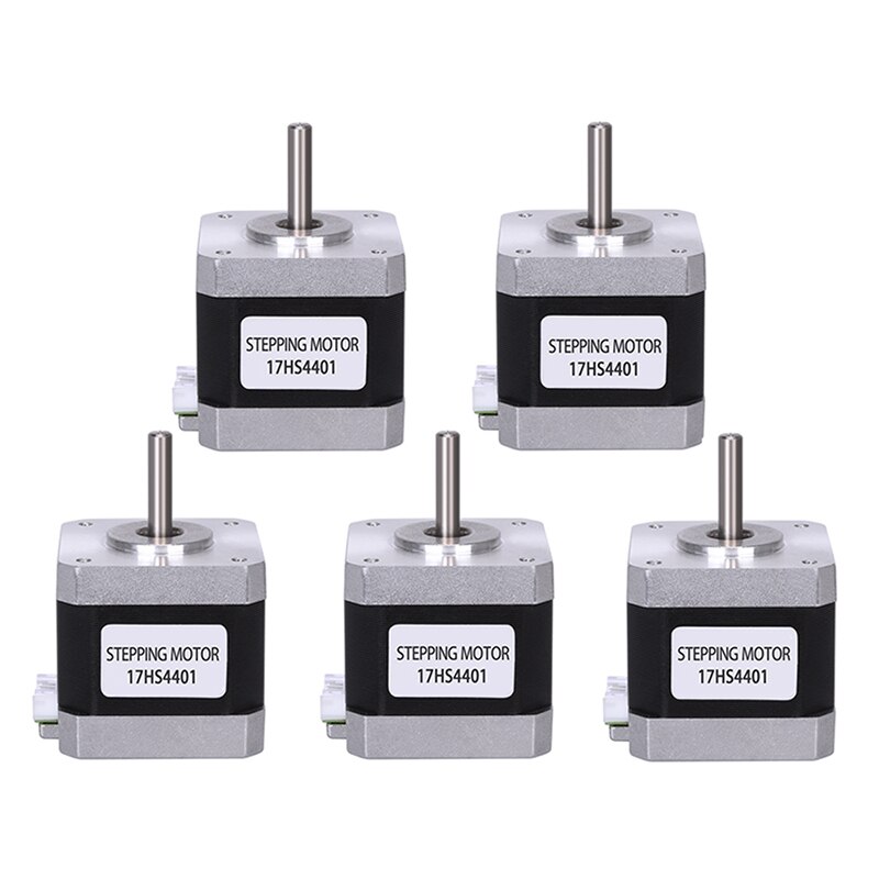 5Pcs Usongshine Nema17 Stepper Motor 17HS4401S 1.5A Nema 17 42BYGH 17HS4401 4 Lead for 3D Printer XYZ CNC Engraver