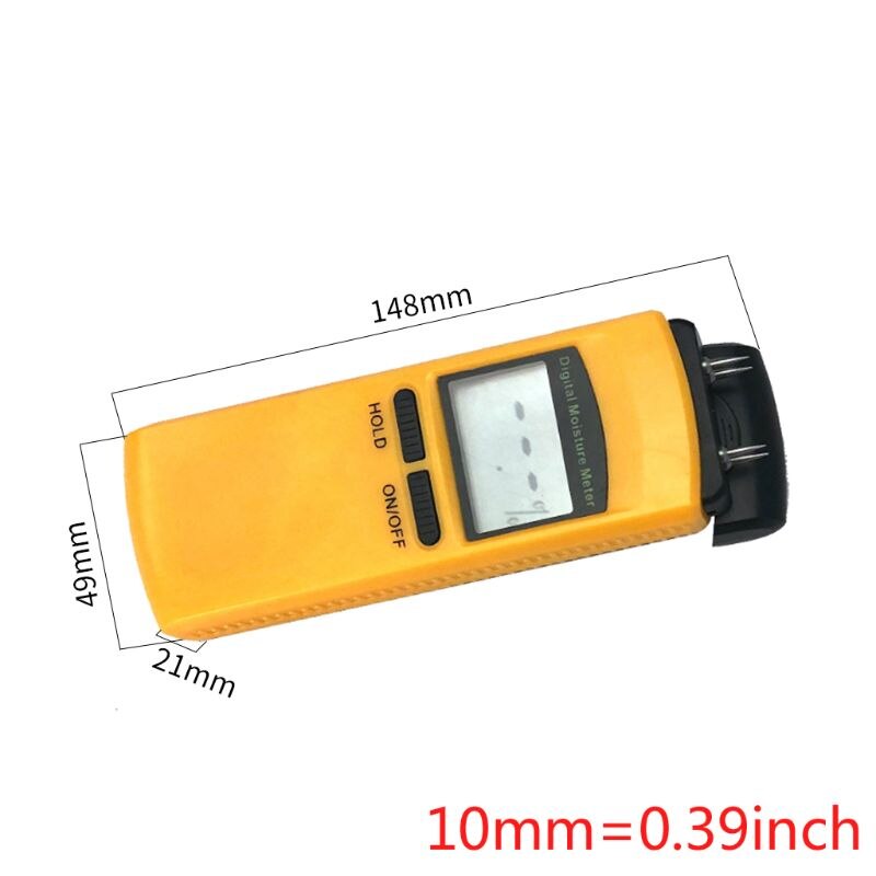 Wood Digital Moisture Meter LCD Display Damp Tester Timber Plaster Sensor