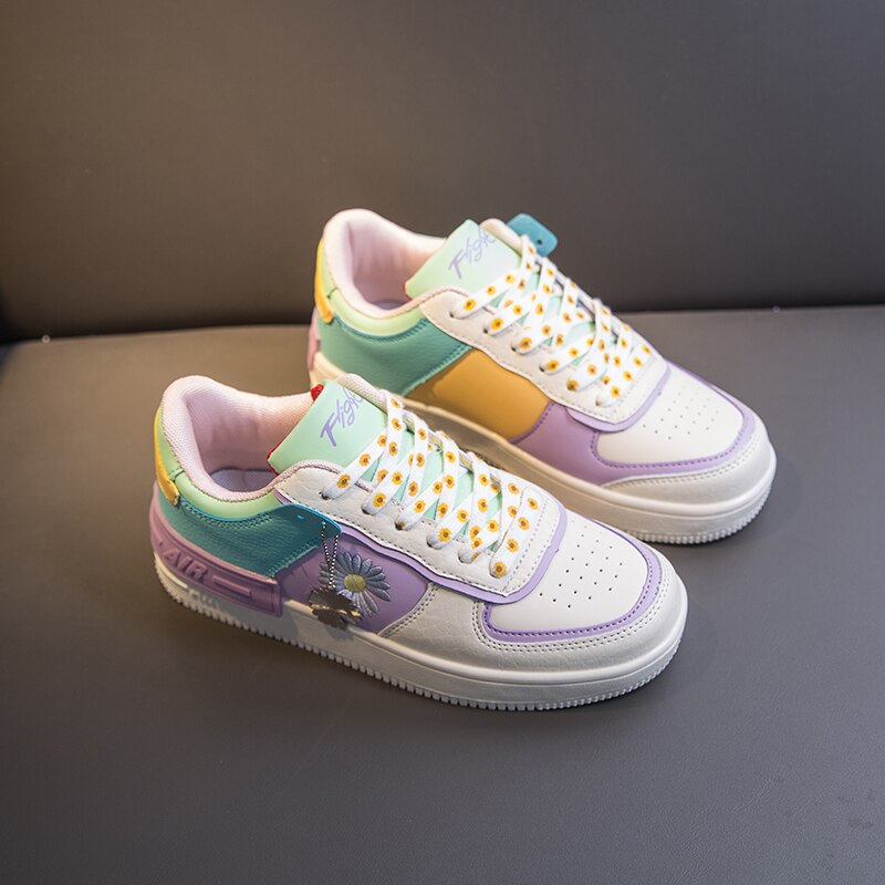 Neue stil frauen schuhe bord schuhe dicken boden casual schuhe sport schuhe frauen schuhe