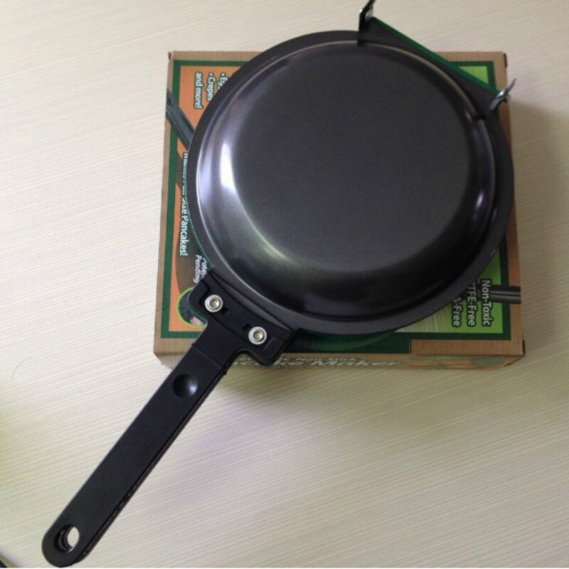 DIY Non-Stick Flip Pan, Double Sided Pancake Maker Omelette Pan Healthy Frying Pan General Use for Gas and Induction Cooker