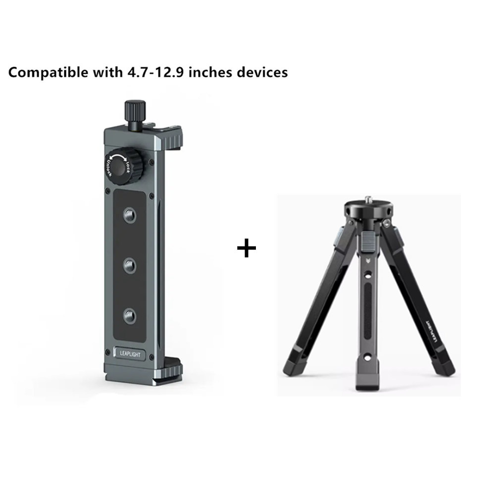 2025 Upgrade Tablet Houder Klem voor iPad pro air mini 2 3 4 Universele Clip Statief Mount voor iPhone 4.7 "-12.9" De meeste Tablet: Oranje