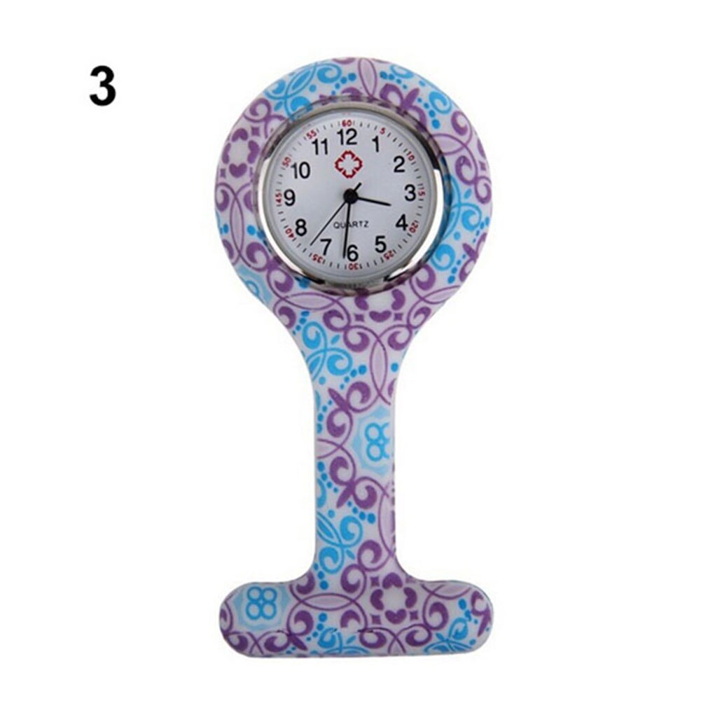 Silicone Silicone Nurses Watch Brooch Tunic Fob Pocket Stainless Dial Watches LXH: Style 3