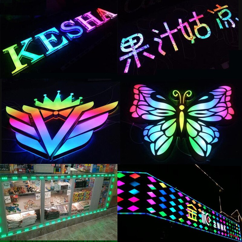 12 full colour led module waterdicht 1903icmodule 3 rgb puntregeling 5050 kleur 2811ic